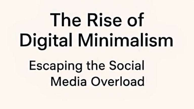 Digital Minimalism: The Movement Towards Intentional Online Presence