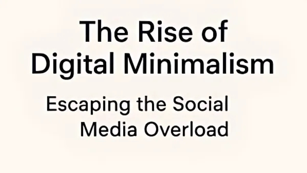 Digital Minimalism: The Movement Towards Intentional Online Presence